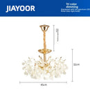 Axyaa Crystal Tree Chandelier - Elegant French Design for Dining Room Fixtures