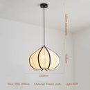 Axyaa Nordic Creamy Style E27 Pendant Light Bar Chandelier Lamparas
