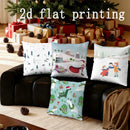 Axyaa Christmas Cartoon Pillowcases - Festive Home Decor Cushion Cover