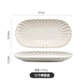 Axyaa Nordic White Ceramic Tableware Set - Dinner Plates, Bowls, Steak Dish, Salad Bowl