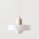 Axyaa Retro Glass Pendant Lamp LED Modern Design for Dining Room Bedroom Living Room