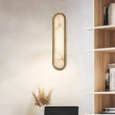 Axyaa LED Oval Wall Lamp Natural Marble Finish for Bedroom, Hotel, Bathroom - High Quality