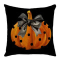 Axyaa Halloween Pumpkin Print Pillow Cover 45x45 - Festive Home Decor & Holiday Gift