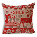 Axyaa Christmas Linen Pillowcase 45x45cm - Festive Home Decor & Gifts