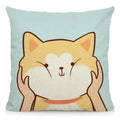 Axyaa Cute Dog Pattern Pillowcase for Home Decor 45X45cm