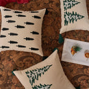Axyaa Christmas Tree Embroidered Throw Pillowcase for Holiday Living Room Decor