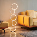 Axyaa Nordic Modern LED Ring Floor Lamp for Home Living Room Decor