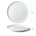 Axyaa Ceramic Dinner Plates: Creative Round Tableware for Pasta, Steak, Sushi & Snacks