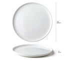Axyaa Ceramic Dinner Plates: Creative Round Tableware for Pasta, Steak, Sushi & Snacks