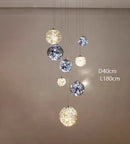 Axyaa Modern LED Pendant Chandeliers for Indoor Living and Dining Room Lighting