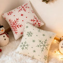 Axyaa Nordic Snowflake Jacquard Throw Pillowcase for Living Room Sofa Decor