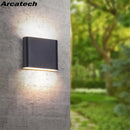 Axyaa Dual-Head LED Wall Light Waterproof Wall Lamp Outdoor/Indoor Modern Decor