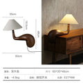 Axyaa Solid Wood Table Lamp LED E27 Minimalist Zen Art Decor Desk Light