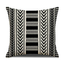 Axyaa Geometric Line Print Linen Cushion Cover - Home & Car Decor Pillowcase
