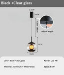 Axyaa Glass Pendant Light: Modern 3D Night Chandelier for Bedroom, Living Room, Dining Room