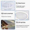 Axyaa Acrylic Circle LED Chandelier Ceiling Light Fixture for Interior Dining Table