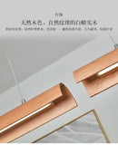 Axyaa Modern LED Wood Chandelier for Office and Restaurant Lighting