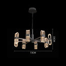 Axyaa LED Acrylic Chandelier: Modern Minimalist Designer Lighting for Home Decor