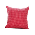 Axyaa Velvet Corduroy Pillow Cover 45x45cm: Super-Soft Striped Sofa Cushion for Romantic Home Decor