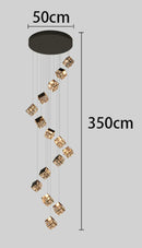 Axyaa Crystal Chandeliers: Modern LED Ceiling Lighting for Living Room