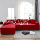 Axyaa Solid Color Waterproof Sofa Cover, Elastic Fabric, Full Bag Design