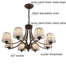 Axyaa Crystal Golden Pendant Lights - Modern Minimalist American Light Luxury Fixtures