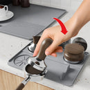 Axyaa Silicone Coffee Machine Mat for Anti-Skid Insulation & Drain Protection