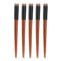 Axyaa Wooden Chopsticks, Natural Wood, Reusable, Eco-Friendly, 22cm, Set of 2/5 Pairs