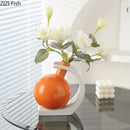 Axyaa Ceramic Vase Potted Plant Modern Home Desk Decoration Flower Arrangement