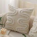 Axyaa Chenille Tufted Cushion Cover - Nordic Style Decorative Throw Pillow Cover