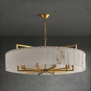 Axyaa Copper Marble Ceiling Chandeliers - Modern LED Pendant Light