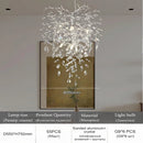 Axyaa Modern Luxury Crystal Chandelier for Living Room Staircase Foyer High Stairway