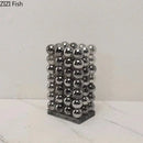 Axyaa Modern Geometric Stacked Vase Set for Chic Floral Arrangements