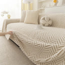 Axyaa Jacquard Boho Style Velvet Sofa Cover Armchair Protector Vintage Blanket