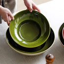 Axyaa Coarse Pottery Bowl Set for Restaurant Soup Salad Pasta Dessert Molecular Cuisine