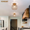 Axyaa Crystal LED Ceiling Lamps: Minimalist Lighting Fixtures for Bedroom, Living Room, Corridor