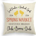 Easter Rabbit Eggs Design Linen Pillowcase - Axyaa Brings Spring Joy