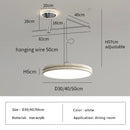 Axyaa Nordic LED Pendant Lights for Dining Tables & Kitchen, Modern Minimalist Swing Arm Hanging Lamps