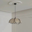 Axyaa Woven Cloth Pendant Lamps for Kitchen Island LED Chandelier Lighting