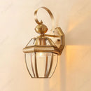 Axyaa Outdoor Waterproof Copper Wall Lamp for Courtyard, Porch, Aisle, Balcony Lighting