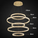 Axyaa Crystal Chandelier: Modern Home Décor Pendant Lighting for Living & Dining Room