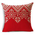 Axyaa Christmas Linen Pillowcase 45x45cm - Festive Home Decor & Gifts