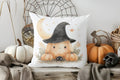 Cute Ghost Floral Halloween Pillow Cover for Sofa Bedroom Car by Axyaa