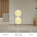 Axyaa Nordic Ball Floor Lamp - Art Deco Standing Light for Living Room & Bedroom