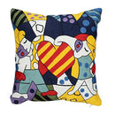 Axyaa Picasso Graffiti Art Painting Cushion Cover for Home Décor