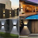 Axyaa Outdoor Solar Wall Lamp - Waterproof Up/Down Light for Porch, Balcony, Garden