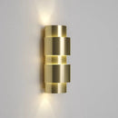 Axyaa Stainless Steel LED Wall Lamp for Luxury Hotel Room Decoration.