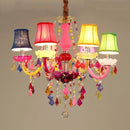 Axyaa Colorful Crystal Chandelier for Children's Room