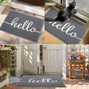 Axyaa Non-Slip Entryway Mat - Indoor Outdoor Washable Home Doormat