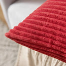 Axyaa Modern Braid Red Pillow Covers - Ultra Soft Stretchy Decorative Cushion Case